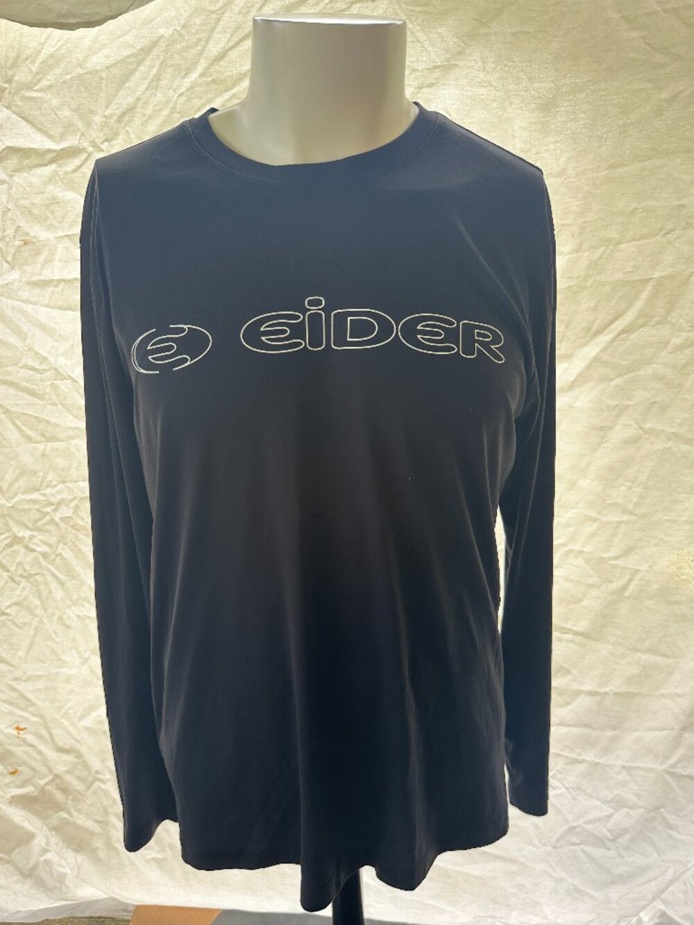 Eider Men's Black Polyester Long Sleeve Athletic Shirt XL